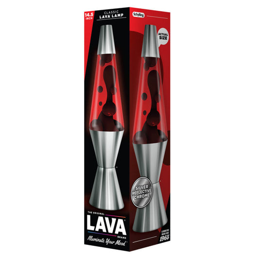 14.5″ Lava Lamp Chrome Plated Crimson - US 2316