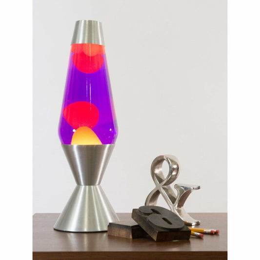 16.3″ LAVA Lamp – Yellow/Purple/Silver - US 1115
