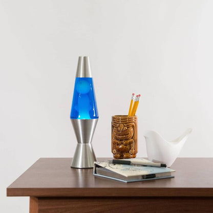 11.5″ LAVA Lamp – White/Blue/Silver - US 2363