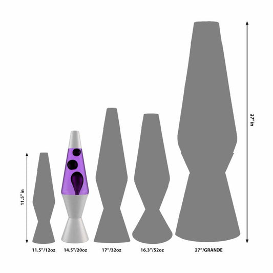 14.5’’ LAVA Lamp – Black &amp; Purple - US 5523