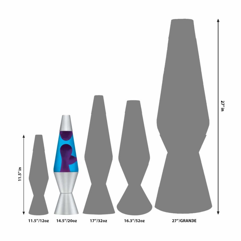 14.5″ LAVA Lamp – Purple/Blue/Silver - US 2848
