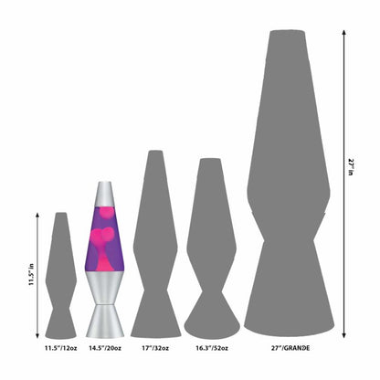 14.5” LAVA Lamp – Pink/Purple/Silver - US 1068