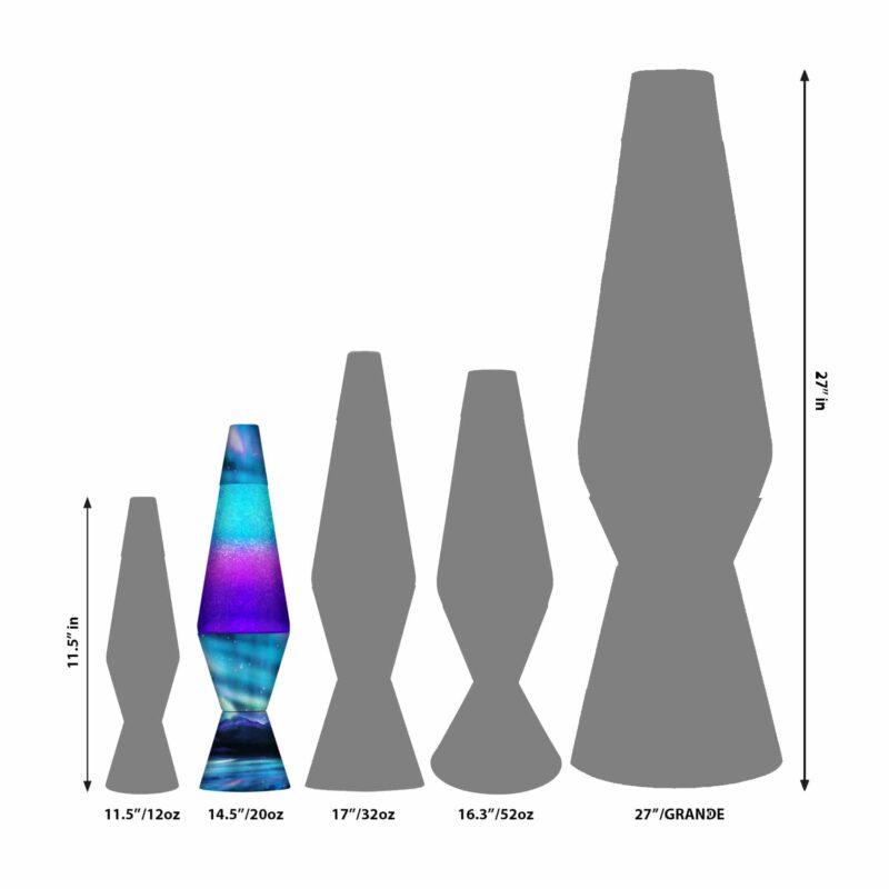 14.5″ LAVA Lamp Colormax Northern Lights – Glitter - US 4674