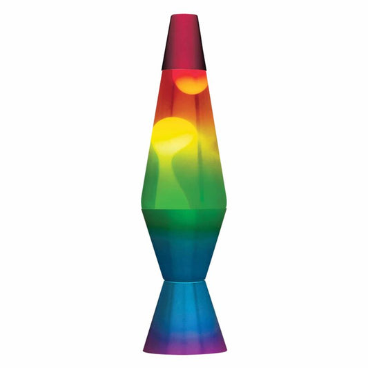 14.5” LAVA Lamp Rainbow – White/Clear/Tricolor - US 7777