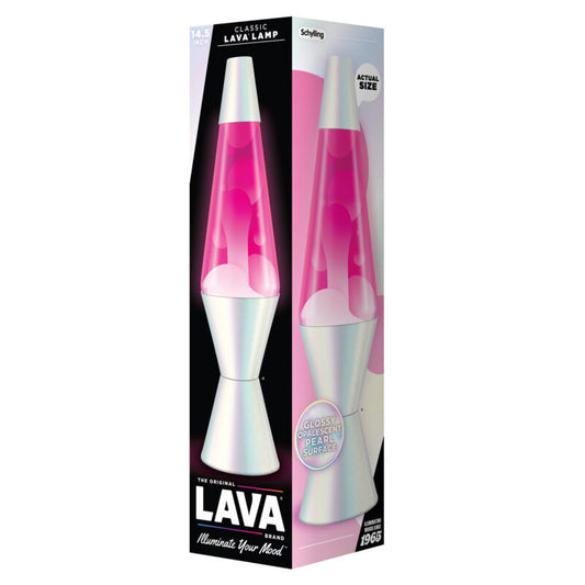 14.5″ Lava Lamp Opalescent Pearl - US 6670