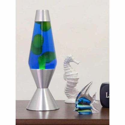 16.3″ LAVA Lamp – Yellow/Blue/Silver - US 8698