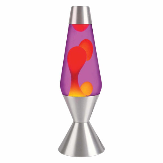 16.3″ LAVA Lamp – Yellow/Purple/Silver - US 1115