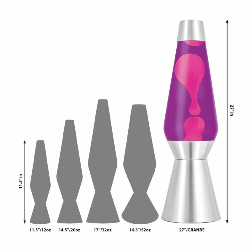 27″ LAVA Lamp Grande – Pink/Purple/Silver - US 7525